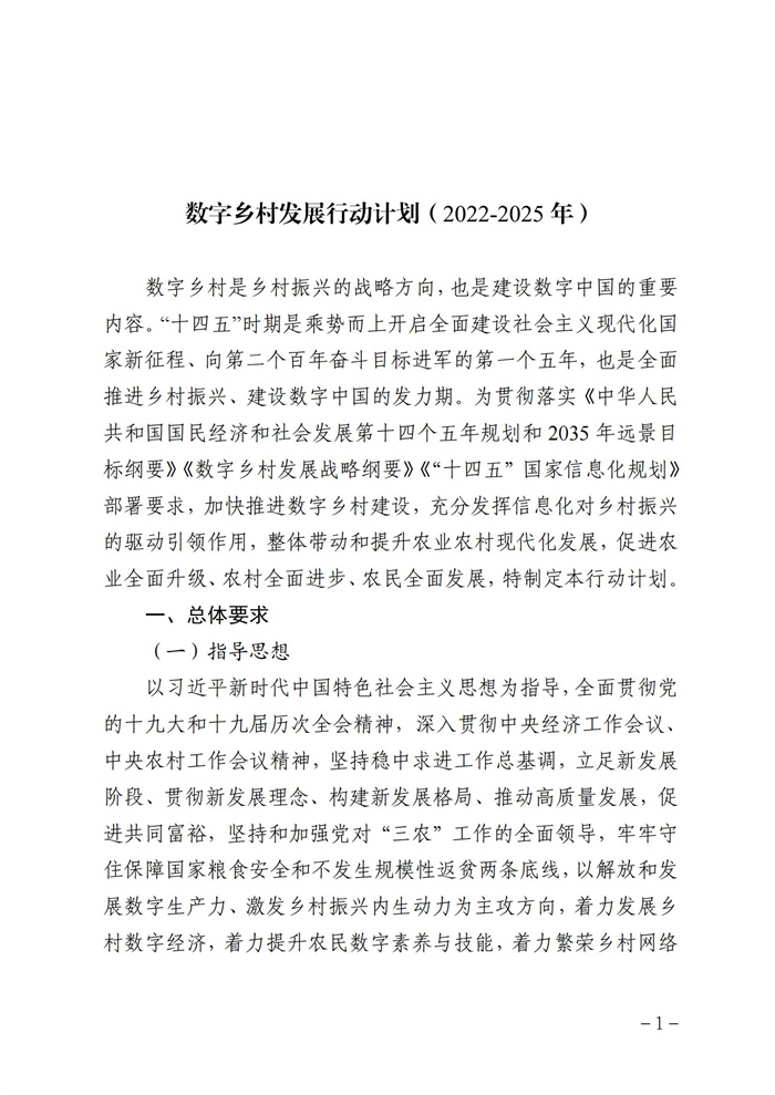 數(shù)字鄉(xiāng)村發(fā)展行動計劃(2022-2025年)_00.jpg